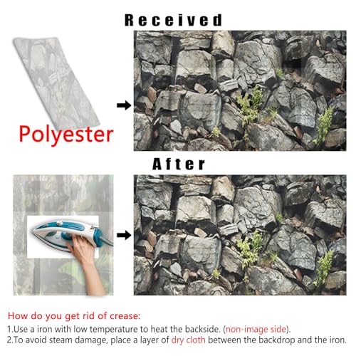 36X24IN Stone Aquarium Background (36X24in/90X60cm / Stone)