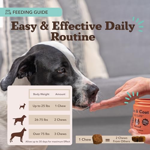 Skin & Coat Supplement for Dogs (90 Count)