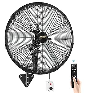 Outdoor Wall Mount Fan (20 Inch-Remote Control)