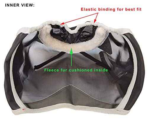 Fine Mesh Horse Fly Mask w (Pony / Red)