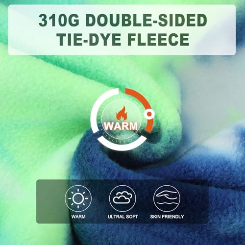 Tie Dye Dog Hoodie Sweaters for Small Medium Size Dogs Girls Boys (Small/Medium / Multi Green)