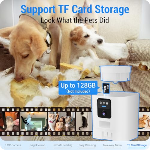 Automatic Cat Feeder with 2K Camera (White-1)