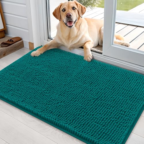 Dog Door Mat for Muddy Paws 36x24 (Lake Blue / 36" X 24")