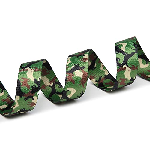 Adjustable Dog Collar (Large / Dog Camouflage Green)