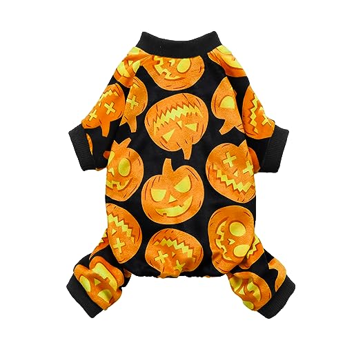 Halloween Pumpkin Dog Pajamas (Pumpkin / Large)