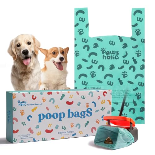 Dog Poop Bags with Handle (100 Count (Pack of 1) / Lavender)