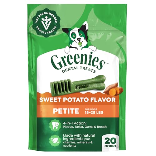Petite Natural Dental Dog Treats (20 Count (Pack of 1))