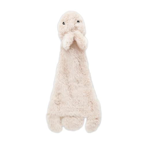 2-in-1 Stuffless Squeaky Dog Toy - Hare, Medium (Brown/Hare / Medium)