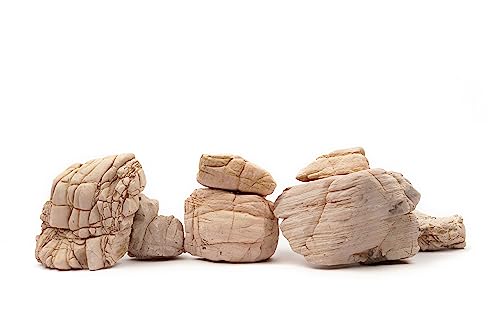 Elephant Skin Stone 18lb Aquarium Rocks Stones for Fish Tank Decor (11 Elephant Skin Stone(3-9 inches,18lbs))