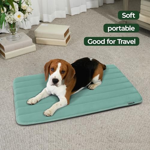 Dog Crate Pad (36.0"L x 23.0"W x 0.8"Th / Granite Green, 1 Pack)