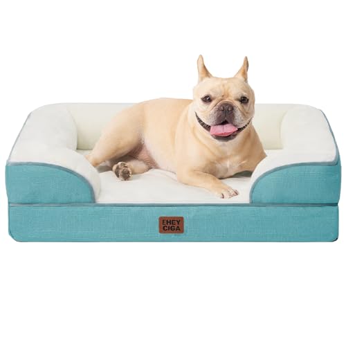 Orthopedic Dog Bed (Turquoise Blue / 30.0"l X 20.0"w X 6.5"th)