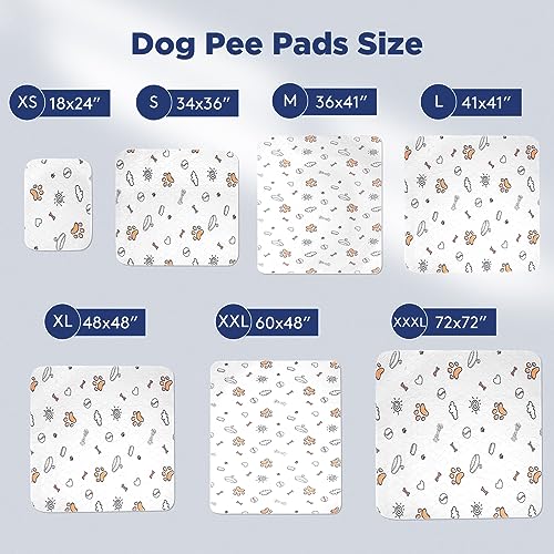 Washable Pee Pads for Dogs (Gray / 48X48 (2 Packs))