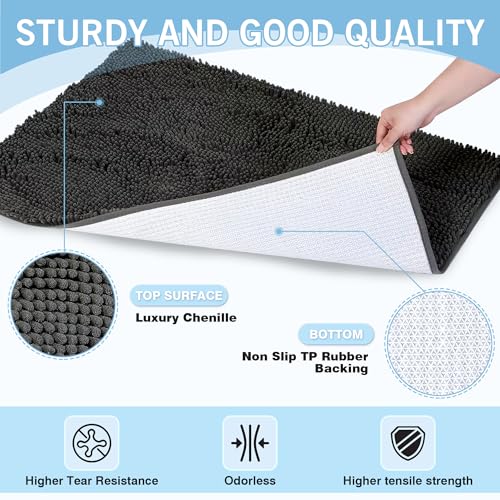 Dirt Trapping Door Mat (72"L x 36"W x 1.0"Th / Grey)