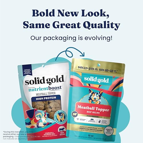 Beef Meatball Dog Food Topper & Treats (10 Ounce (Pack of 3))