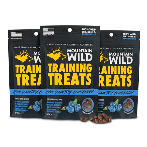 Blueberry Elk & Venison Training Treats for Dogs (4 Ounce (Pack of 3))