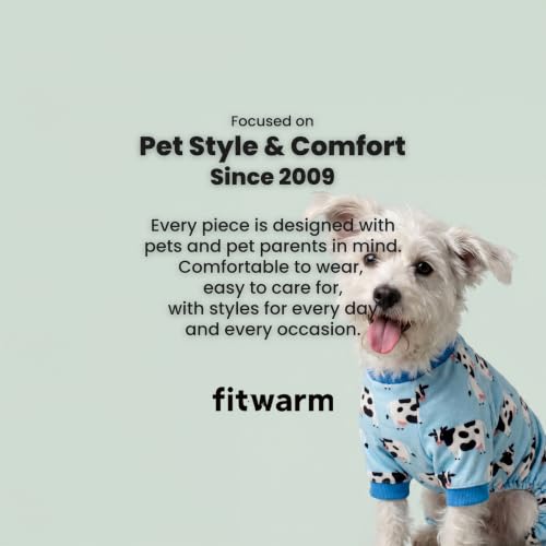 Milk Cow Fleece Dog Pajamas (Milk Cow / Medium)