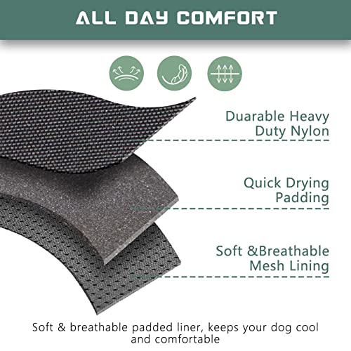Tactical Dog Harness for Medium Dogs (Black / M(Neck:16-20", Chest:17-27"))