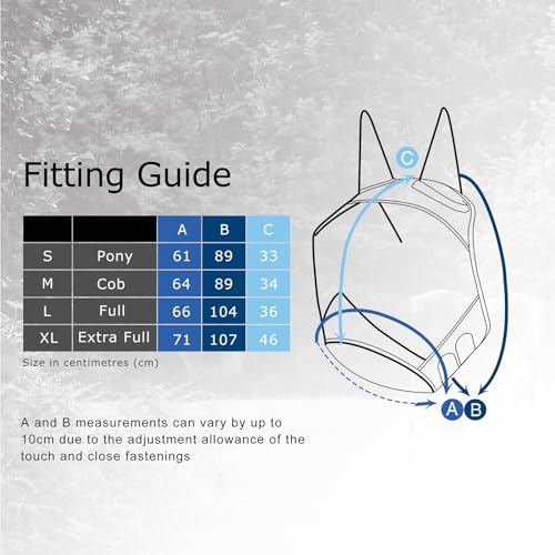 CareMaster Pro Luminous Horse Fly Mask Large Eye Space Standard with Ears UV Protection for Horse Summer Mint S Pony (Summer Mint / Small (Yearling))