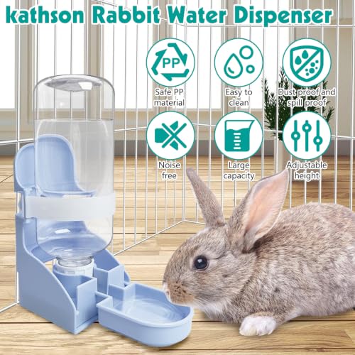 Rabbit Water Bottle (2PCS Water Dispenser, Blue)