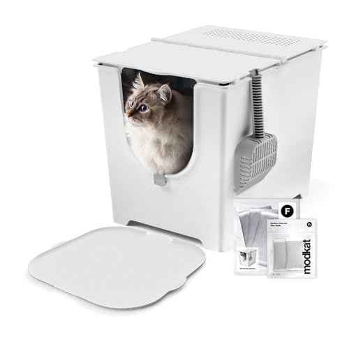 Flip Starter Kit (Starter Kit - White Litter Box / White Mat)