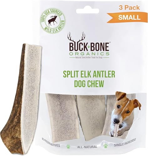 Dog Chews Elk Antlers for Dogs (3 Pack / Small)