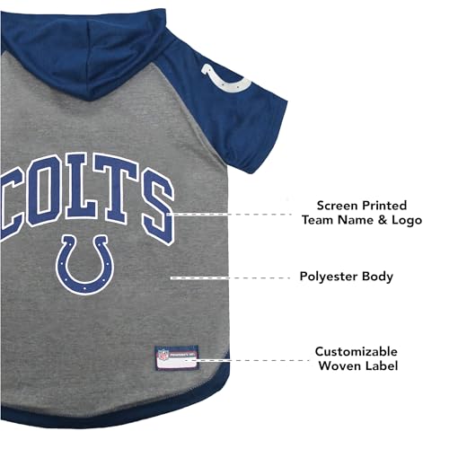NFL Indianapolis Colts Hoodie for Dogs & Cats (Medium / Indianapolis Colts)