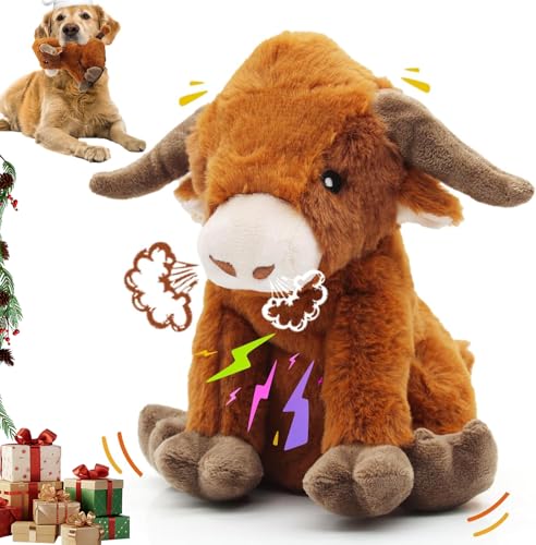 Highland Cow Dog Toy (Brown Cow)