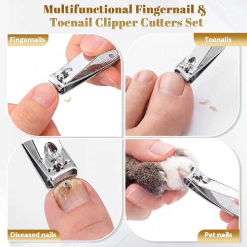 Rustproof Stainless Steel Nail Clippers Bulk (Slanted Top)