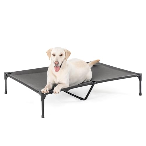 XL Elevated Dog Bed for Large Dogs (Dark Grey / X-Large)