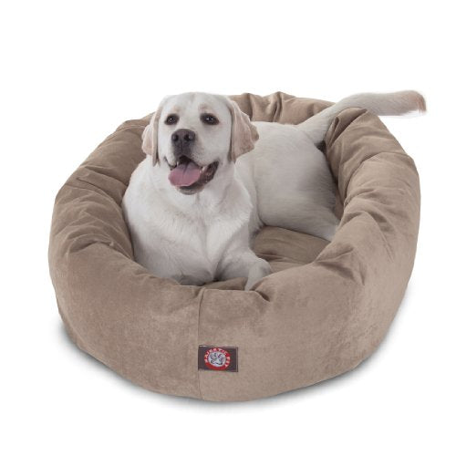 Micro Velvet Dog Bed (Pearl)