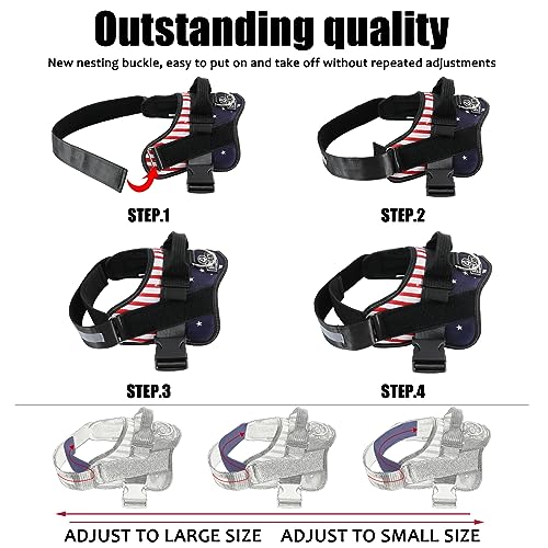 Dog Harness No (Medium (Pack of 1) / FLAG)