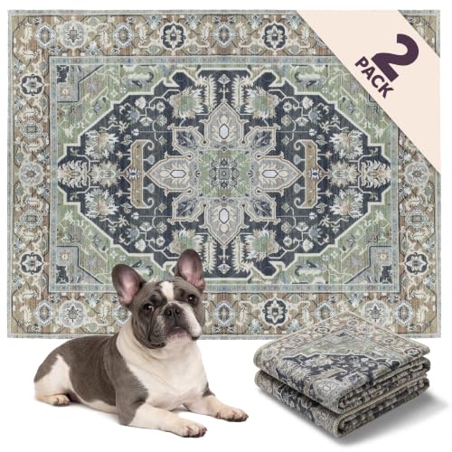 Washable Dog Pee Pads (Sage Forest / 36x48 inches (Pack of 2))