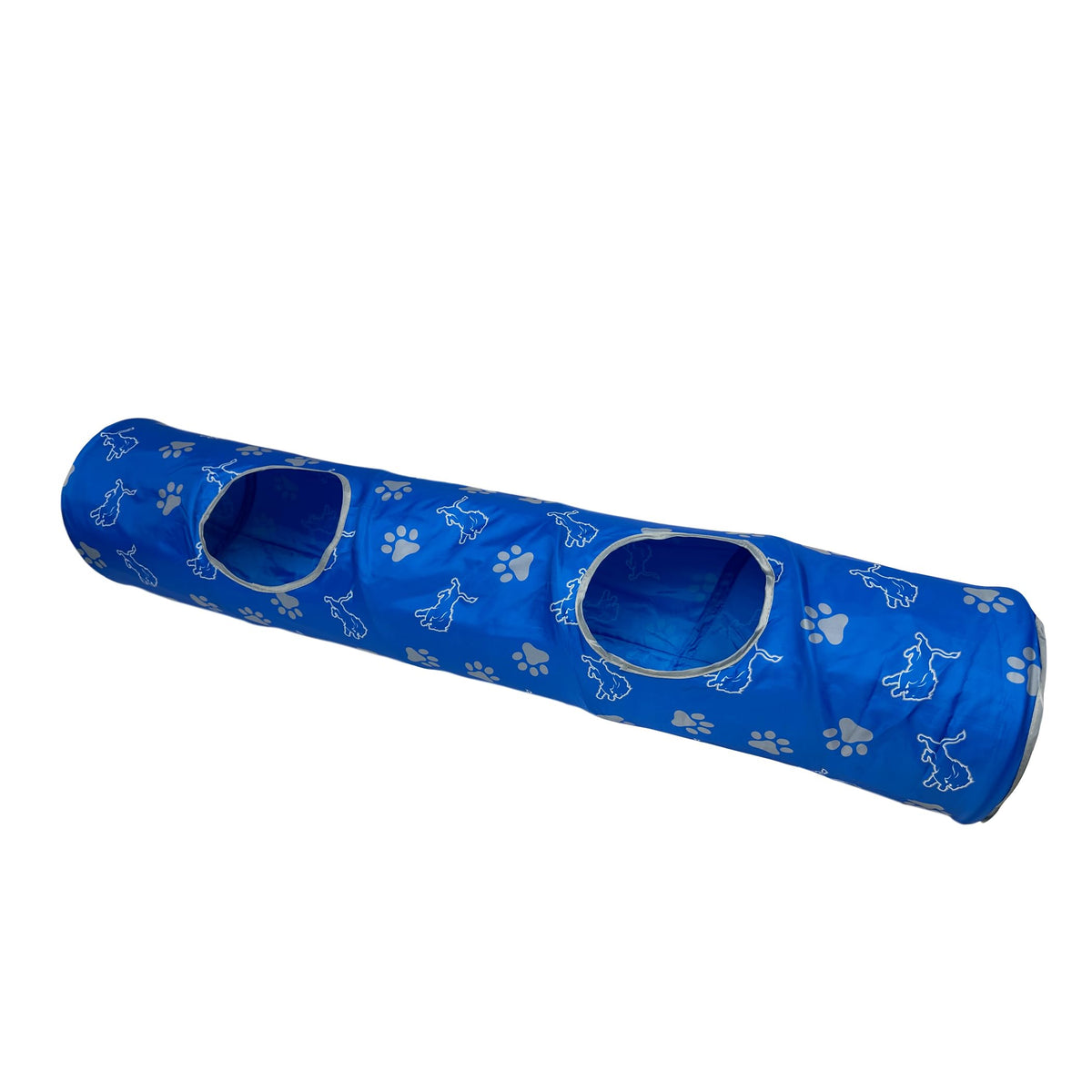 NFL Detroit Lions Cat Tunnel Tube Toy with Plush Football Catnip and Feathers Collapsible Tunnel for Cats to Play (Detroit Lions)