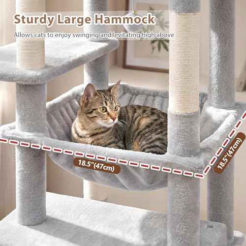 Cat Tree 78.7'' Cat Tower (78.7 inch / Light gray)