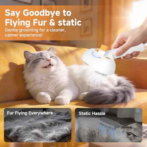 Pet Steam Brush for Dog & Cat (7.8"-400ML)