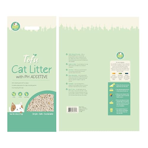 pH Detecting Tofu Cat Litter (D) 6LB - Tofu Cat Litter (With PH Additive))