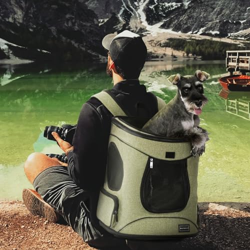 Dog and Cat Backpack Carrier (AGreen)