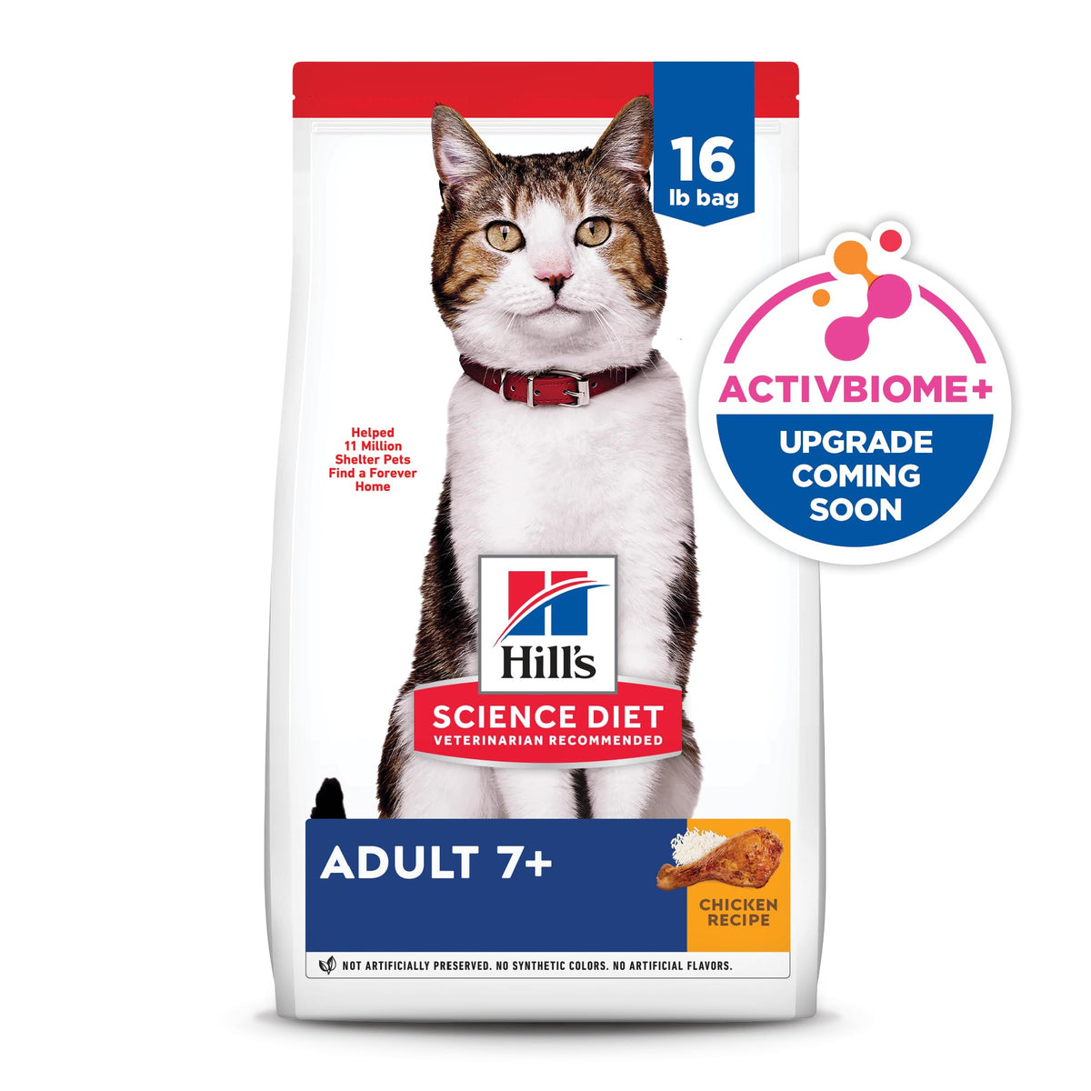 Adult 7+ Dry Cat Food (16 Pound (Pack of 1))