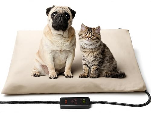 Pet Heating Pad (Beige / 28.0"L x 20.0"W x 0.6"Th)