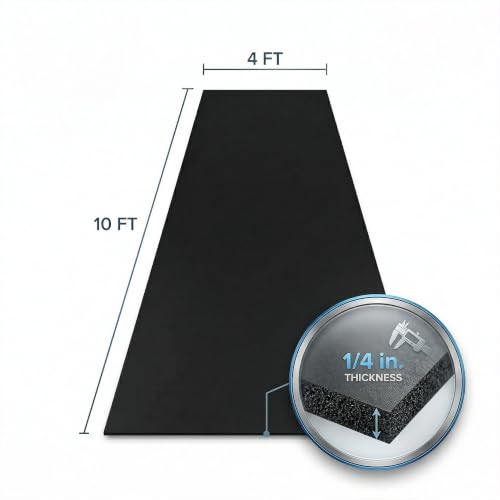 Traxxon by FlooringInc Rubber Gym Flooring Roll (Blue/Grey / 120"L x 48"W x 0.3"Th)