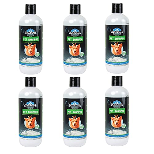 Premium Grade Pet Shampoo for Dogs and Cats (20 Ounce (Pack of 6))