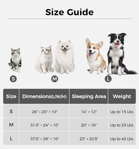 Made4Pets Cat and Dog Indoor Couch Bed (Warm Grey / Medium)