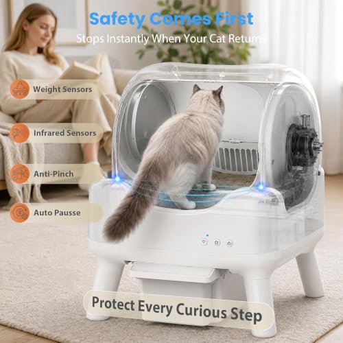 Self Cleaning Litter Box with APP