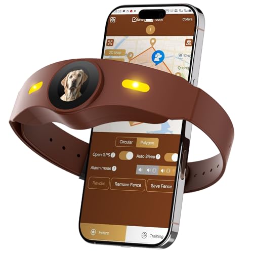 GPS Wireless Dog Collar Fence System with Free App Electric Dog Fence