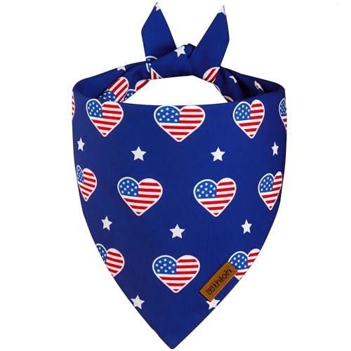 4th of July Dog Bandanas (X-Large / 4th of July - red, white and blue)