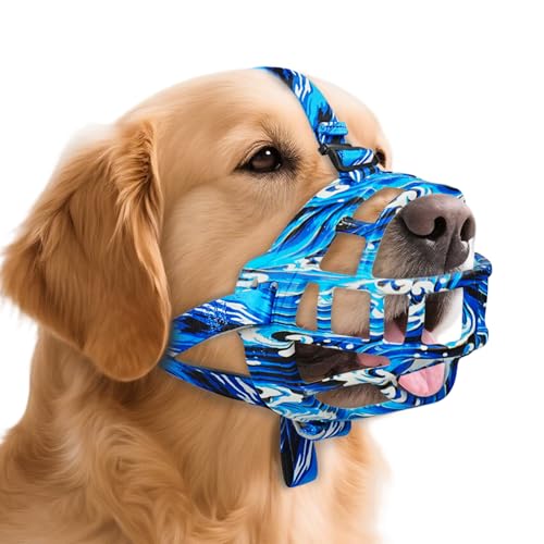 Dog Muzzle to Prevent Biting (Blue / Size 5)