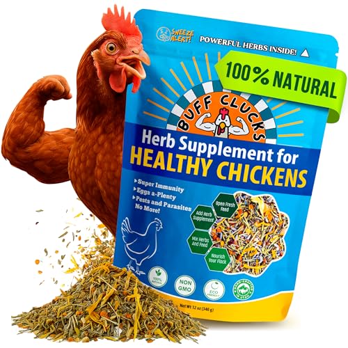 Herbs Supplement for Chicken Food Natural Poultry Feed (12 Ounce (Pack of 1))