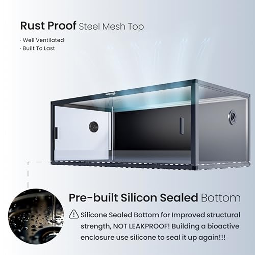 Stackable Reptile Enclosure (Ultimate Black / 85 Gallon)