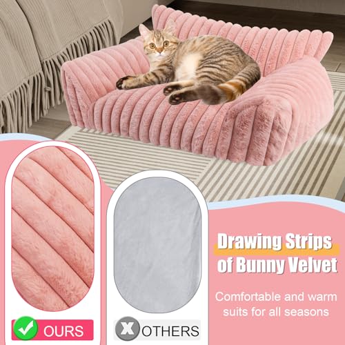 Dog Beds for Small Dogs (Medium(30x20x10") / Pink)