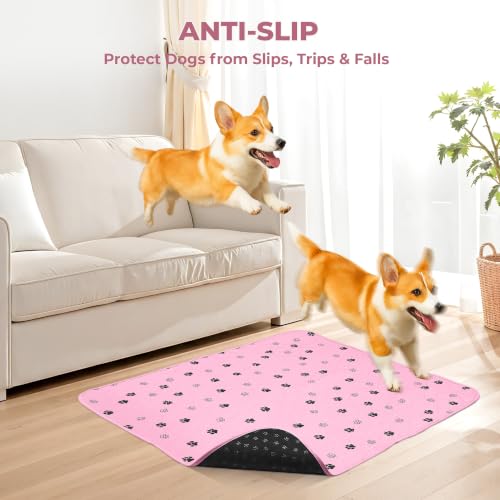 Washable Pee Pads for Dogs (Pink / 63*63 Inch (Pack of 2))